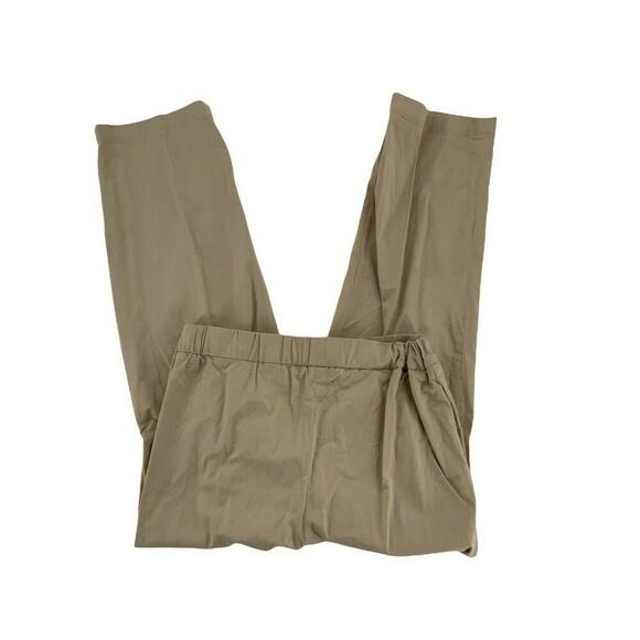 COS Khaki Pants Womens 6 Flat Front Stretch Casual Officewear Minimalist Pull On - Picture 5 of 7